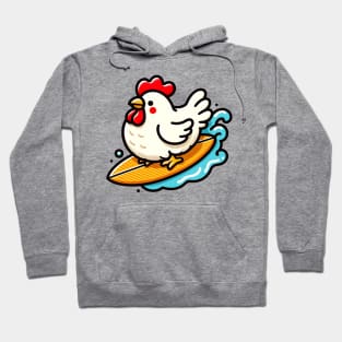 Surfing chicken Hoodie